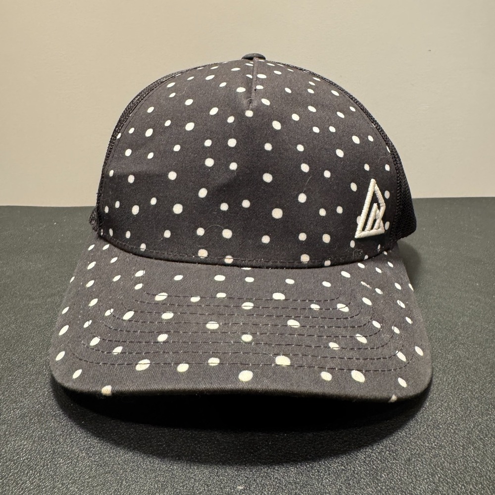 Rip‎ Zone Hat Cap Black White Polkadot Snap Back Logo Trucker Mesh Streetwear